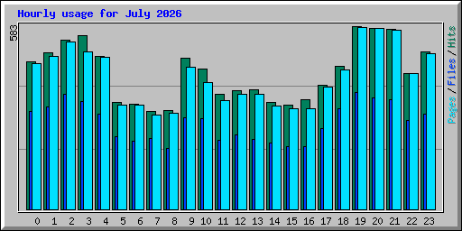 Hourly usage for July 2026
